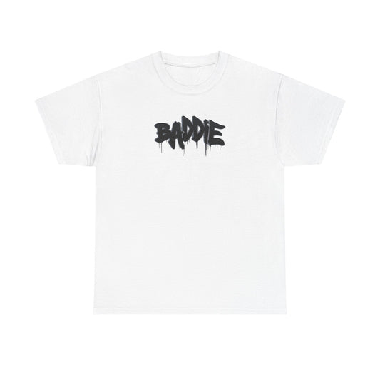 BADDIE DRIP Heavy Cotton Tee - Trendy Graphic T-Shirt for Everyday Style