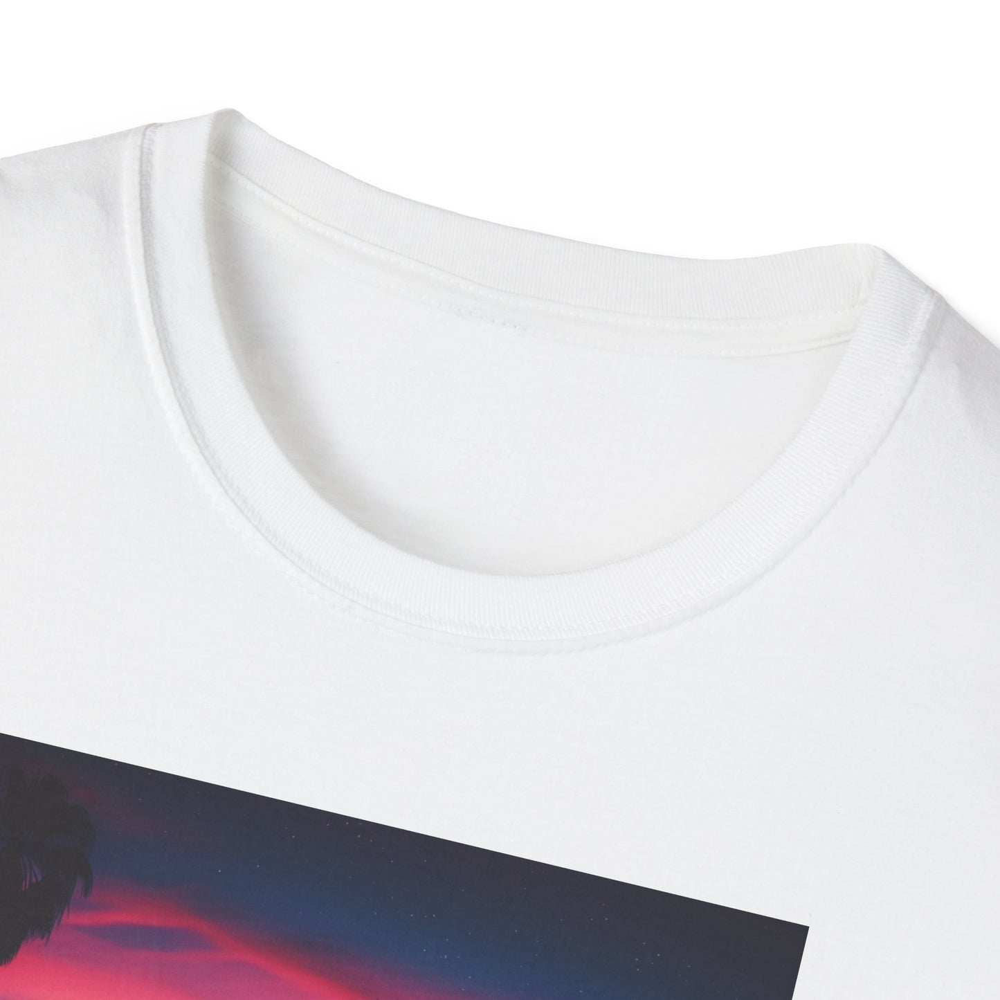 SUNSET PALM TREE Heavy Cotton Tee